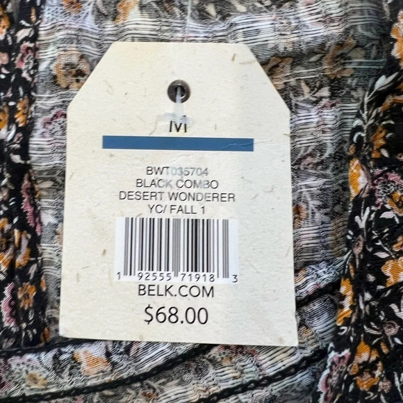 NWT Wonderly Tie Waist Woven Top, Size Medium - Picture 8 of 9